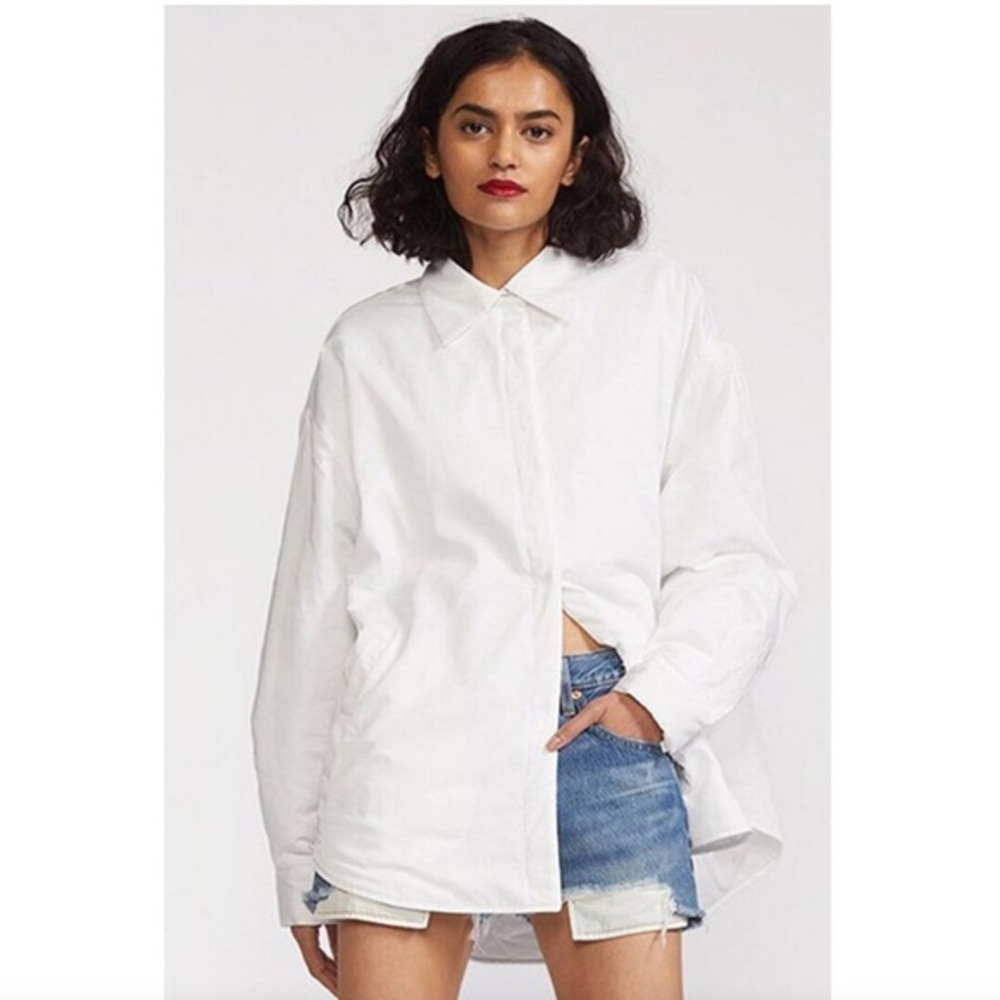 NWT Cynthia Rowley Jacket Jagger Quilted Nylon in White